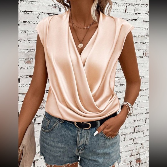 Luxe draped bodysuit - Picture 1 of 16